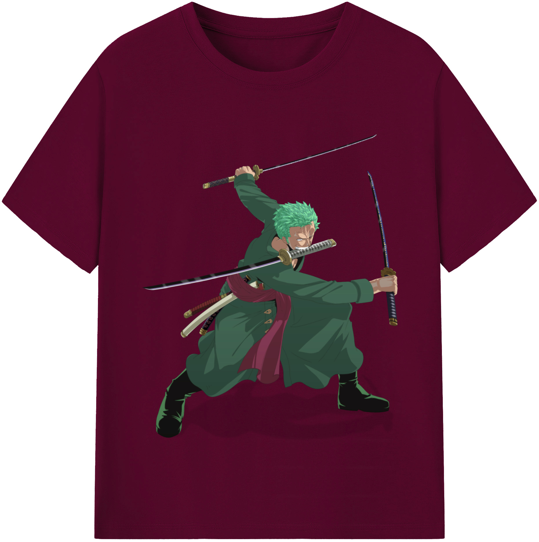 ワンピース ロロノア・ゾロ ONE PIECE Roronoa Zoro レディースカジュアルプリントTシャツ（綿100％）